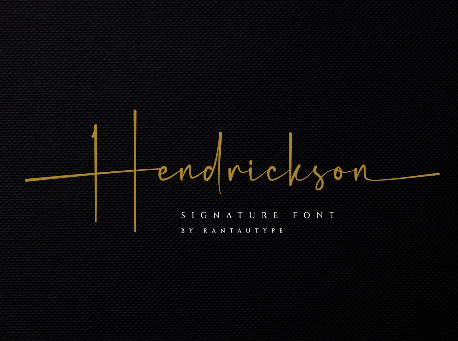 Hendrickson by Rantautype Studio on Dribbble