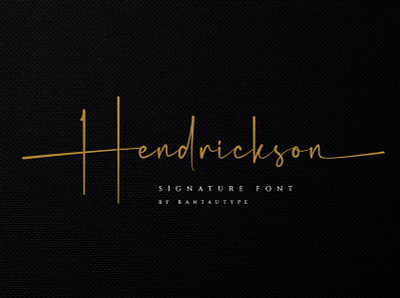 Hendrickson brand branding element envanto font font design lettering logo rantautype type