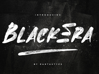 BlackEra // Brush Font brand branding element envanto font font design lettering logo rantautype type