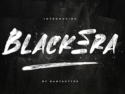 BlackEra // Brush Font brand branding element envanto font font design lettering logo rantautype type