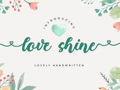 LoveShine // Lovely Font