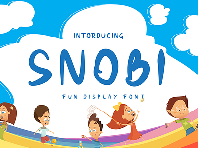SNOBI // Fun display font