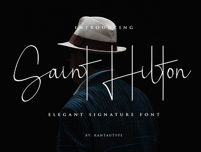 Saint Hilton brand branding creative design font fontself handlettering lettering logo market rantautype type