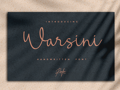 Warsini brand branding branding design design font font design handlettering lettering logo rantautype type