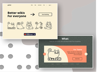 Wiki Platform Design branding design landing page ui web website