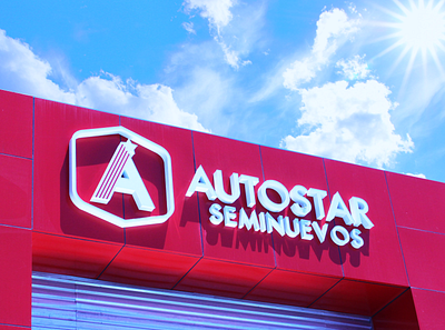 Logo Autostar branding design diseño diseño gráfico flat logo logo design logotype mexicali mexican