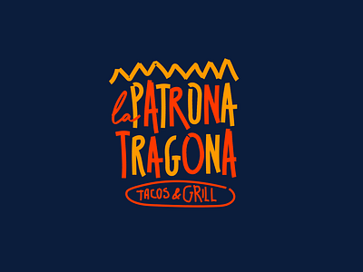 La Patrona Tragona branding diseño gráfico flat illustration imperial valley logo logo design logotype mexicali mexican