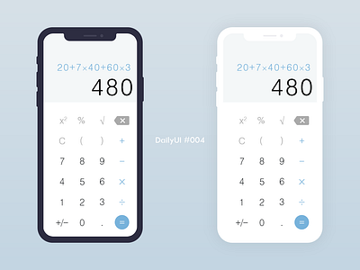 DailyUI 004-Calculator