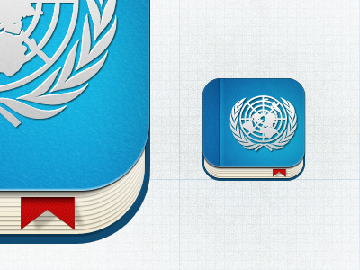 UN news Icon app book icon icon reader un