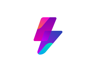 Smart Tips - exploration color gradient icon lightning logo