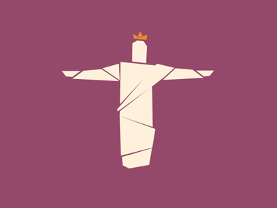 redeemer boat brazil christ cristo crown icon logo pictogram redentor rio
