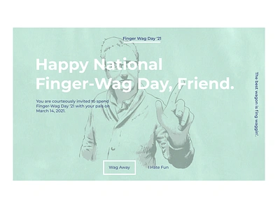 Finger-Wag Day: Event Listing adobe photoshop branding daily ui design figma illustration ui ux