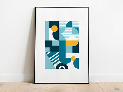 Frame of Patterns blues design frame geometric illustration lines monocromatic patterns shape shapes textures vector yellow