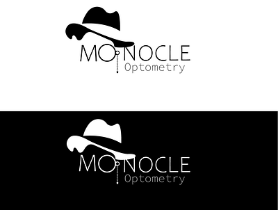Negative space monocle logo branding branding design design illustration logo vector
