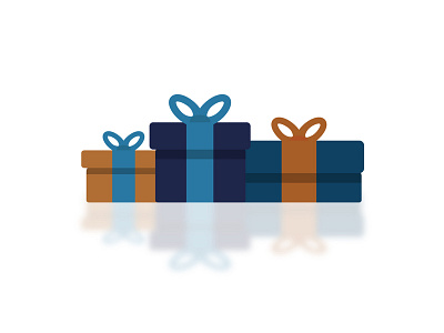 5 Gift Boxes Vector Illustration Design