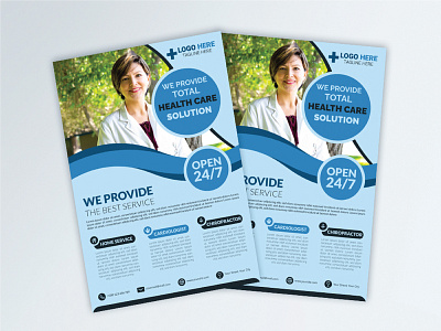 Health Care Medical Flyer Design Template banner brochure business concept corporate design graphic layout leaflet magazine template vector