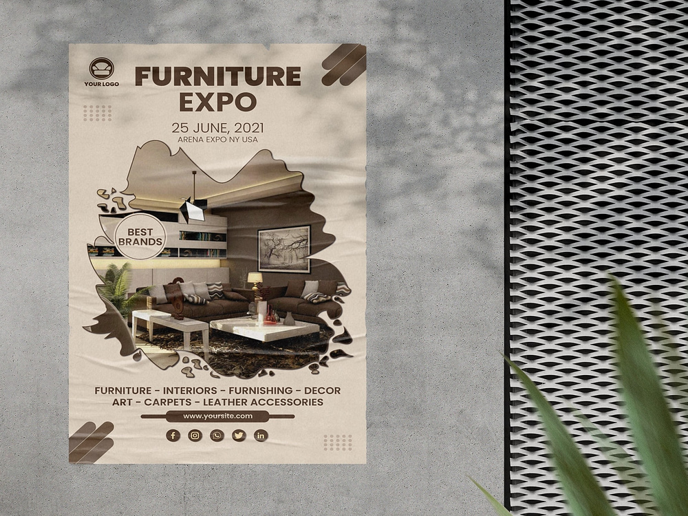 Furniture Expo Poster Design by ALFAYSAL 360 on Dribbble