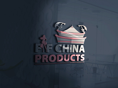 Logo for a facebook Page "F&F China Products" abstract alfaysal360 banglarfreelancer brand business facebook illustration logo logo design logo design branding logo for print logotype template vector