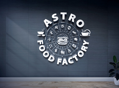 Astro Food Factory Logo Design Project abstract alfaysal360 astro astrologer astrology background banglarfreelancer blue business design factory food food design illustration logodesign pizza restaurant template vector zudiacs
