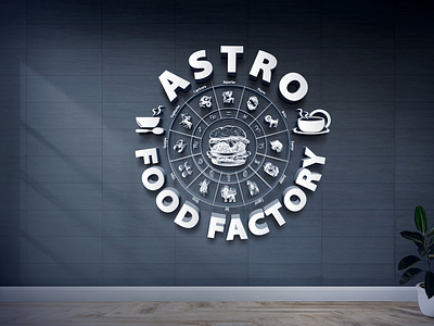 Astro Food Factory Logo Design Project