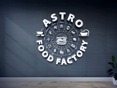 Astro Food Factory Logo Design Project abstract alfaysal360 astro astrologer astrology background banglarfreelancer blue business design factory food food design illustration logodesign pizza restaurant template vector zudiacs