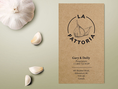 La Fattoria branding illustration logo