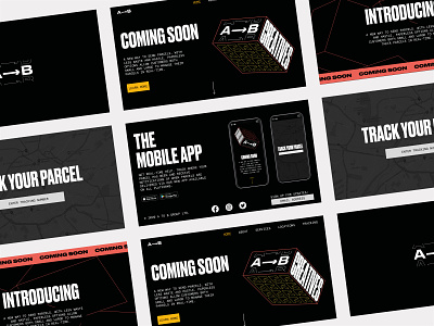 A—B Delivery Website brand branding design experience figma graphic design identity illustration logo portfolio typography ui vector web design website