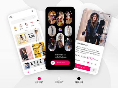 Online Shop App app branding fashion online inst onlineshopping onlinestore online inst ui ux