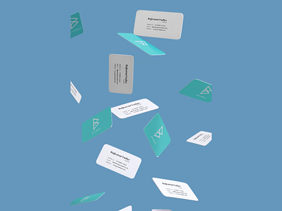 Business card branding design flat illustration logo minimal vector