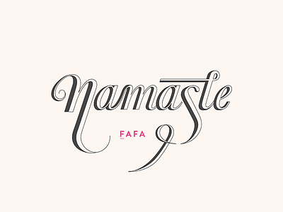 Hola! debut design firstshot hello lettering namaste thanks