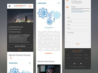 Outsourcing Institute Responsive mobile responsive ui ux web