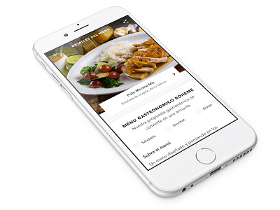 Menu Details food foodie layout typography ui ux webdesign