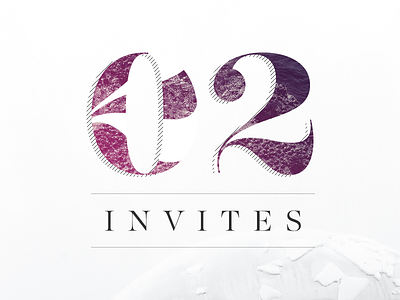 Two Dribbble Invites dribbble giveaway invitation invites type