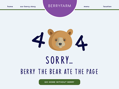 Daily UI Challenge: 404 page 404 error 404 page concept dailyui dailyuichallenge foodie fun ui webdesign