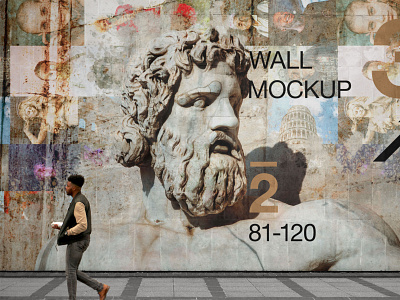 Wall PSD Mockup