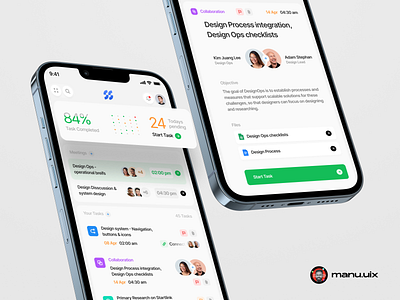 Task Management APP🔥🔥 app clean clean ui corporate design iphone management mobile task taskmanagement typography ui ui design uidesign uizard white white theme work