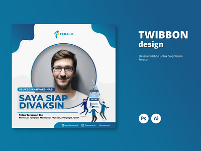 Twibbon Saya Siap Divaksin advertisingdesign design digitalmarketing vaccine