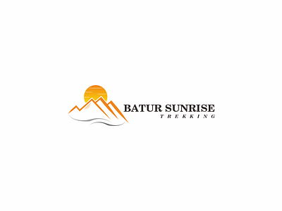 Batur Sunrise Trekking branding indonesia designer logo logo design simple logo vistechmultimedia