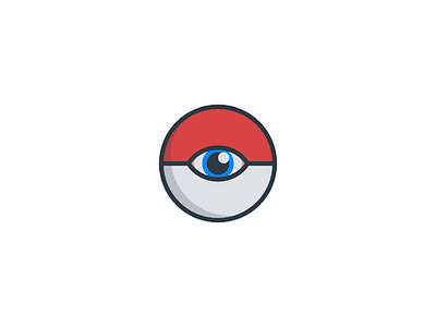 pokeball eye eye go pokeball pokemon pokéball pokémon sticker
