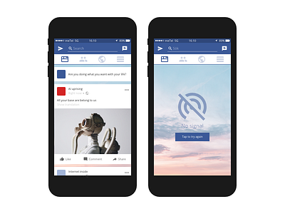 material facebook app design facebook fb icon iphone material mockup