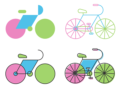 bikes bike bikes design geometry lineart shapes