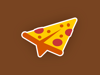 pizza plane pizza sticker stickermule vinny