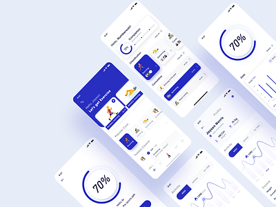 Fitness app collection activity app climbing cycling exercises icon icons interface make friends motion running social social application sport swimming ui ux 极简主义 界面 设计