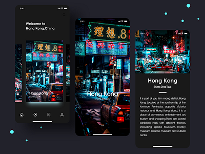 Travel App UI app black city contact interface map message mobile product design travel travel agency trip typography ui ux vacation video 界面