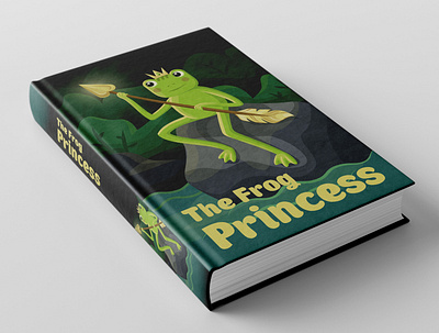 'The Frog Princess' book cover book cover fairytales illustration vector