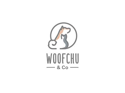 Woofchu Playful Logo Design brand branding branding and identity company logo cute design illustration logo design logodesign playful playful logo vector