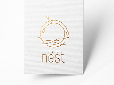 The Nest Logo Design brand brand identity branding and identity company logo logo logo design minimal minimalist modern modern logo monogram organic yoga yoga logo