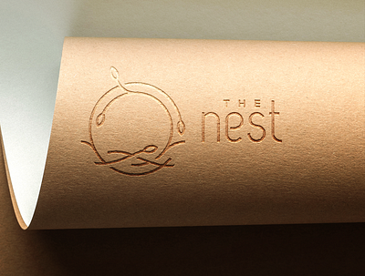 The Nest Logo Photorealistic brand brand identity branding and identity company logo design logo logo design minimal minimalist logo modern modern logo monogram photorealism photorealistic