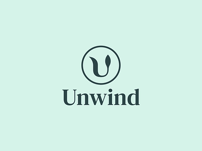 Additional Unwind Logo Variation brand brand identity branding branding and identity branding design company logo design logo logo design logodesign organic logo