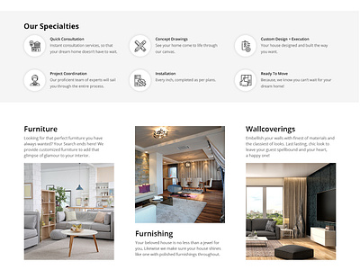 Home Renovation Specialities design icon typography ui ux website